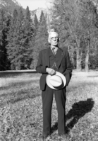 Oldtimer, of Mariposa, who played cornet when Gen. Grant visited Yosemite in 1879.