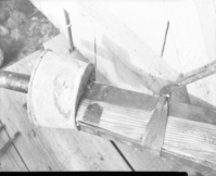 Axle and sand cup.