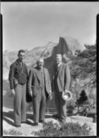 Congressional party - Bernard Schulte (Sec. to Knutson), Harold Knutson, Congressman from Minn. & Henry Rines, former Tres. of Minnesota