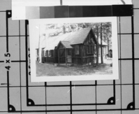 House on the Ahwahnee Meadow. H-113. See also: Y.N.P. Co. binders - 1923. Donated by Audrey Harris.