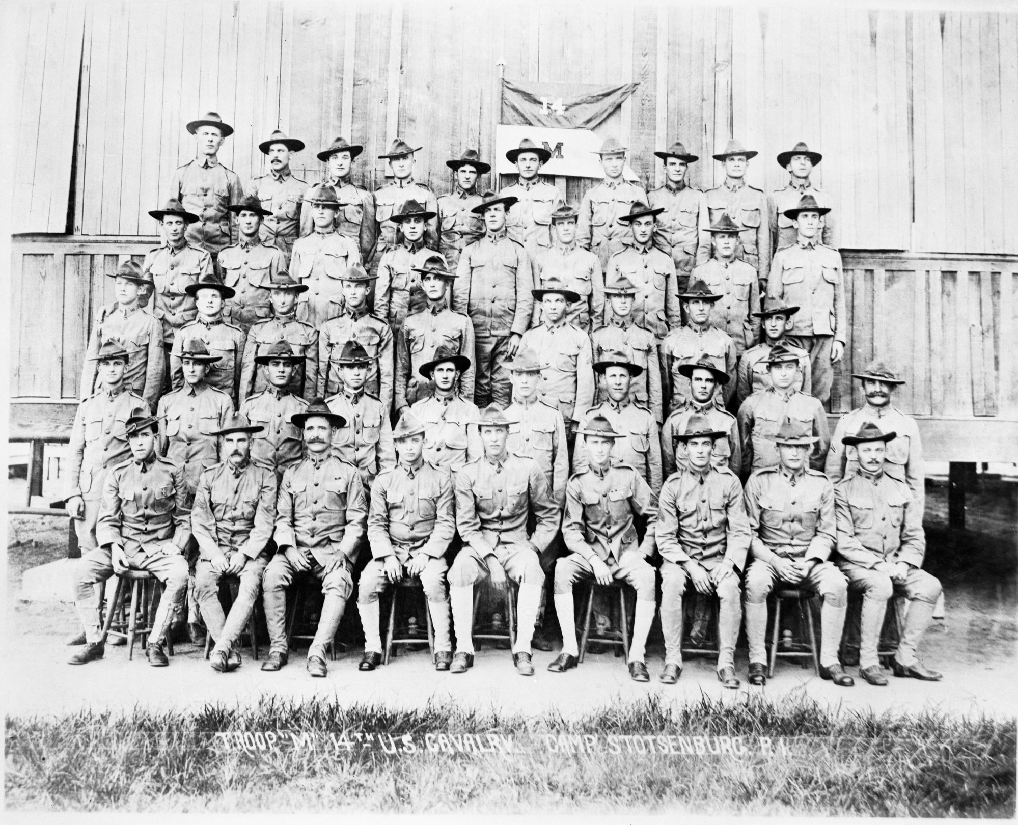Troop "M" 14th Cavalry Camp Stotsenburg, Phillipine Islands. (Used as reference for the cavalry uniform.)