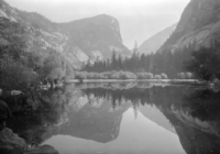 Mirror Lake with perfect reflection.