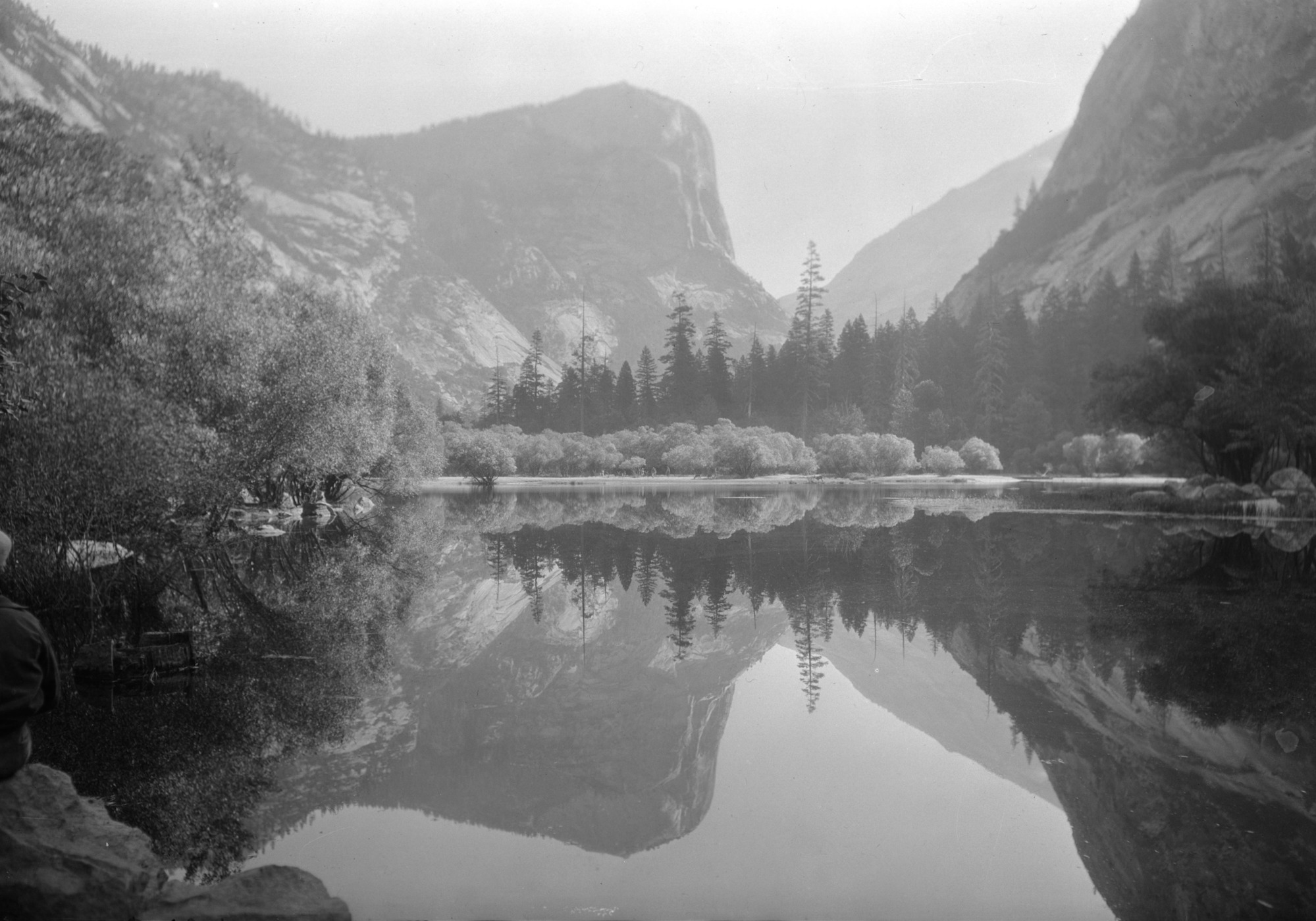 Mirror Lake with perfect reflection.