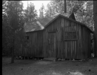 Foresta. 2-Room Cabin. Block 48. E-4. [Built by AW Steelman c. 1936. Site of campground torn down. Bill Galbraith owned - 1953].