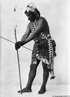 The pose while at rest between figure of the War Dance.