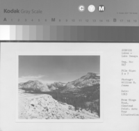 Olmstead Point from Tioga Road. Auto Tour illustration.