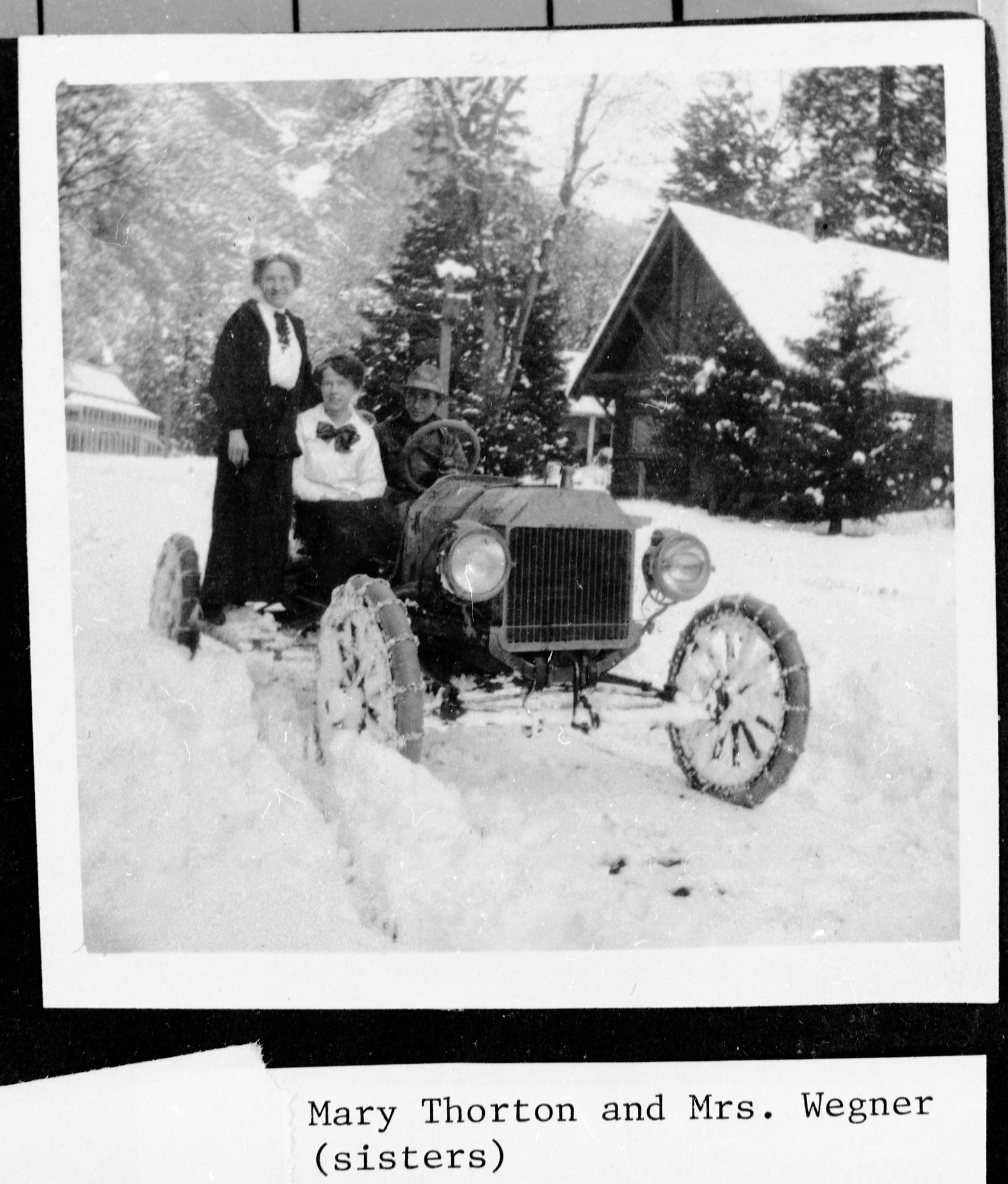 Mary Thornton & Mrs. Wegner (sisters). Copied from the Wegner photo album.