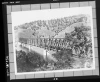Copy Neg: 1983, J. Ernest. Barrett bridge over Merced River. From negative file of Al Rose.