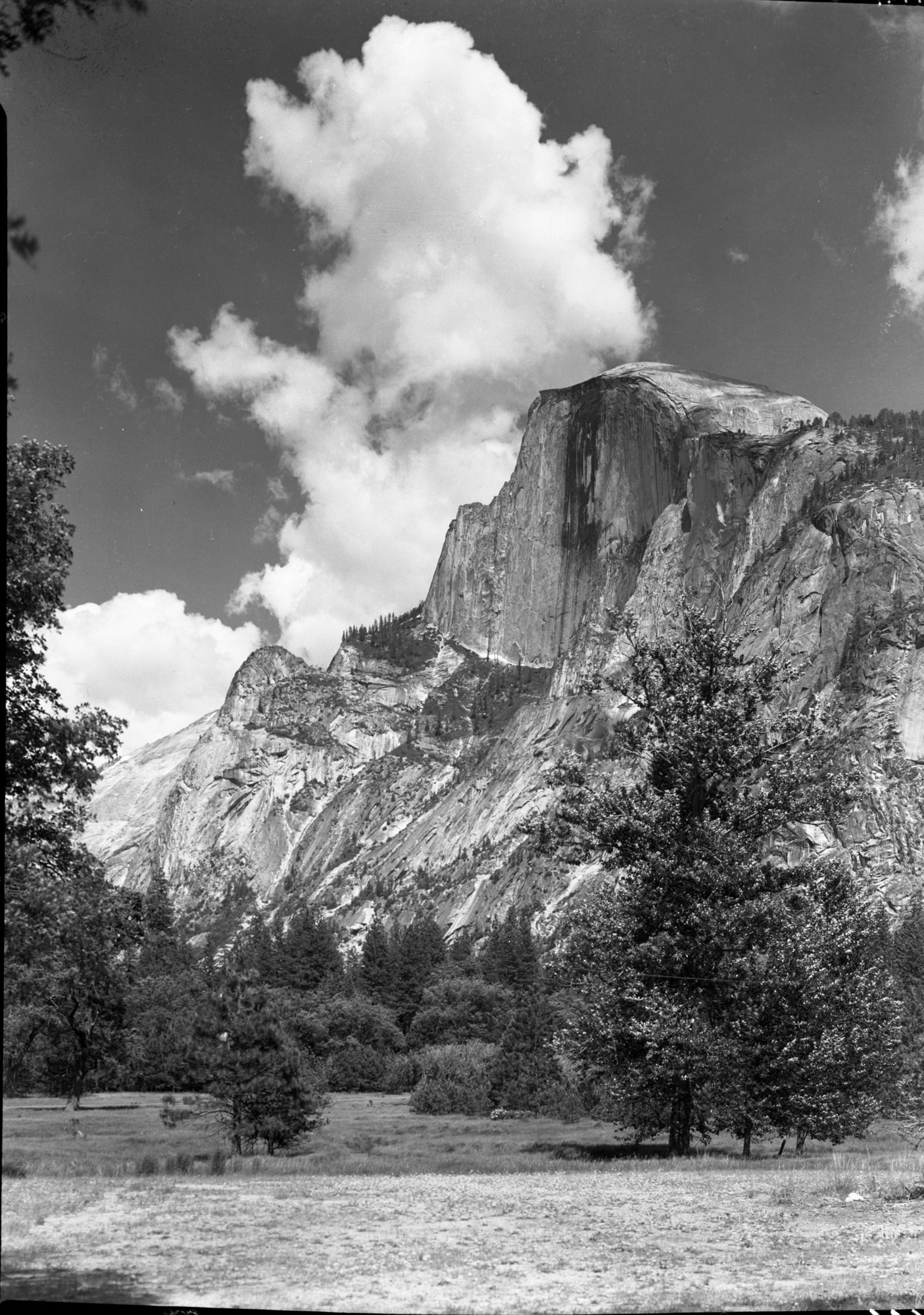 Half Dome & clouds.