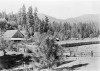 Meyers' place - Big Meadow. Used in Shirely Sargent's "Yosemite's Rustic Outpost - Foresta Big Meadow" p. 20