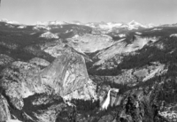 Telephoto east from Glacier Point