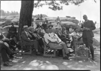 Congressional party at Glacier Point. House Appropriations Committee for the Interior Dept.