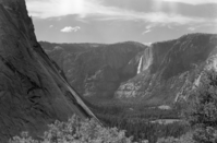 Glacier Point cliff and Yosemite Falls from Sierra Pt. (positive reproduced backwards)-Nahan; Job No. 103