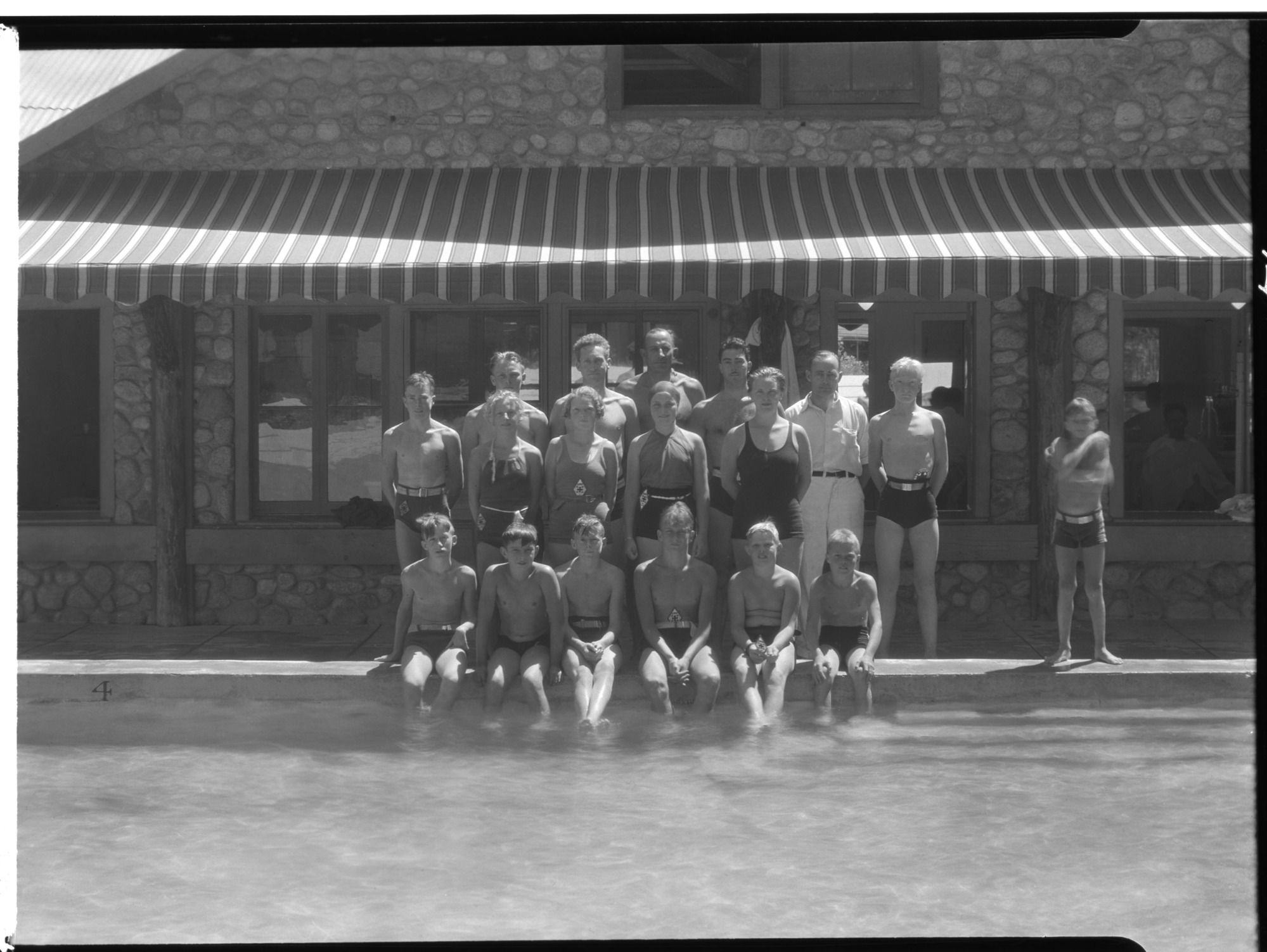 Lifesaving class at Camp Curry.