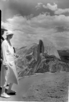 Mrs. Roosevelt at Glacier Pt.
