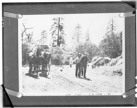 Stage hold-up on the stage route between Raymond and Wawona. The incident took place August 15, 1905.