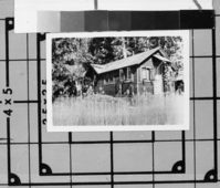 House on the Ahwahnee Meadow. H-105. See also: Y.N.P. Co. binders - 1923. Donated by Audrey Harris.