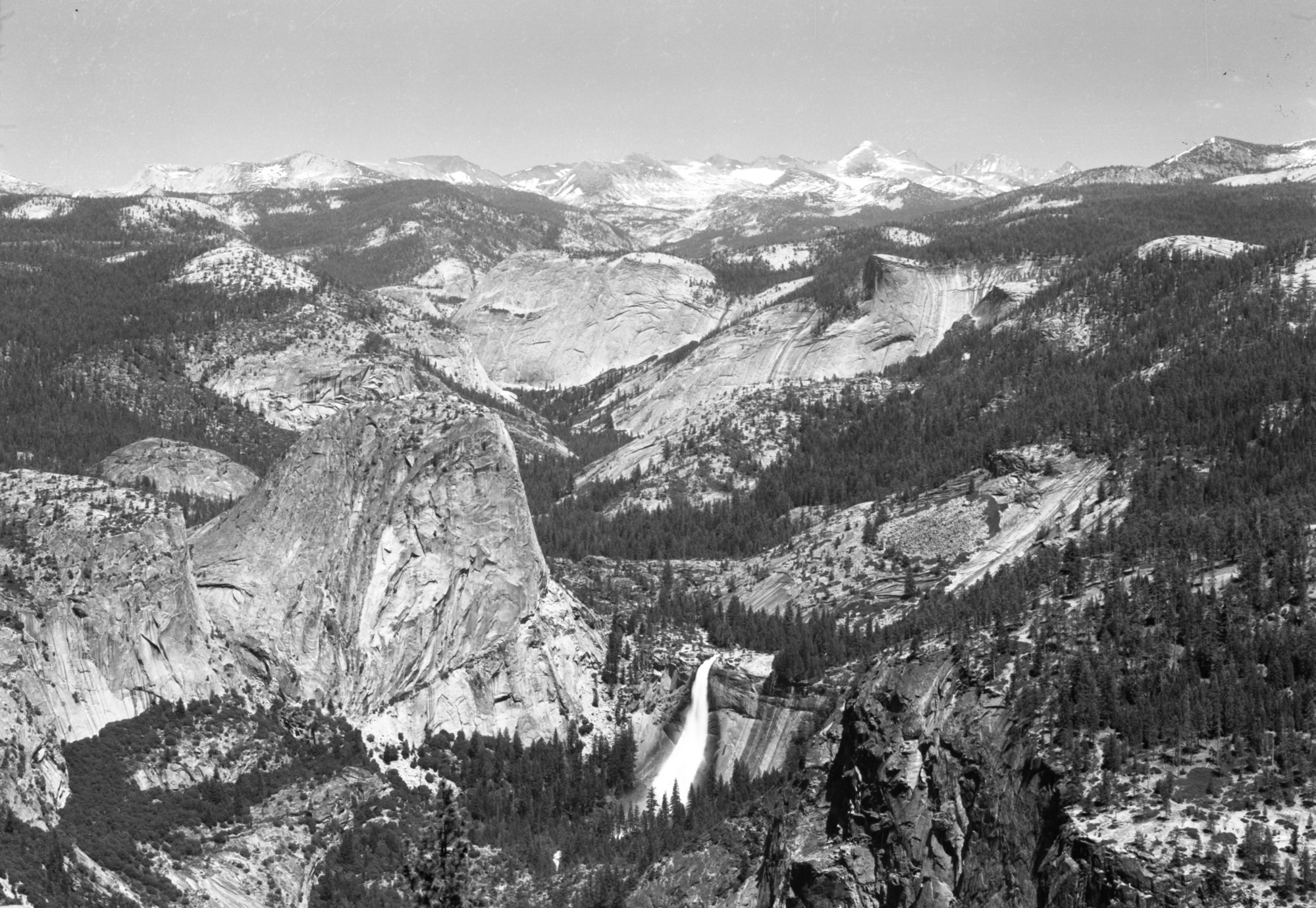 Telephoto east from Glacier Point