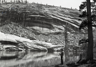 In southern end of park. Impressively located under arched granite.