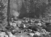 Before clearing channel of Yosemite Creek