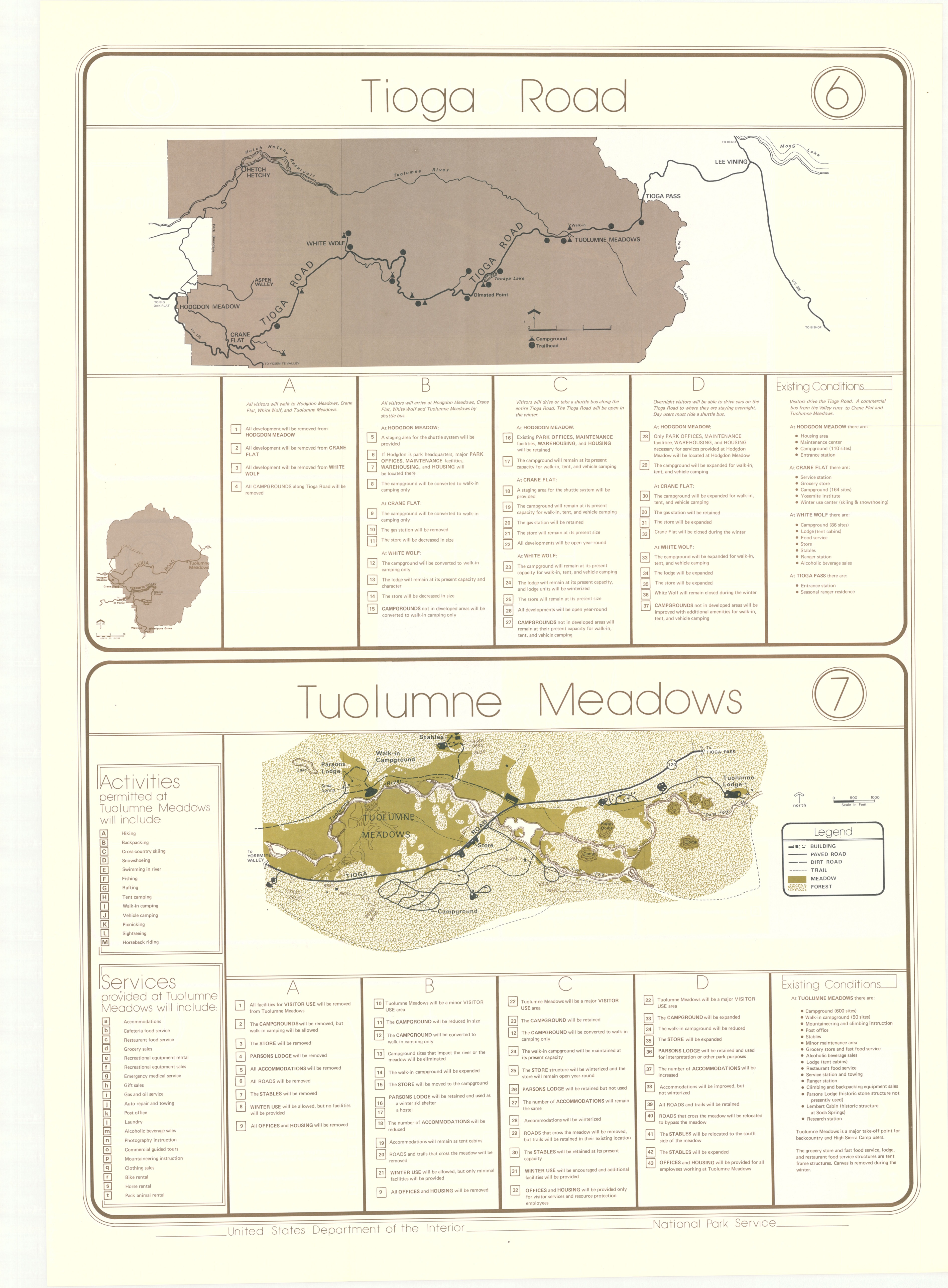 Tioga Road and Tuolumne Meadows