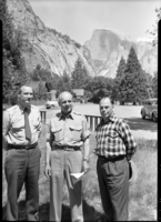 Left to right: Supt. John Wosky, General James Doolittle, and Mr. M. W. Downs.