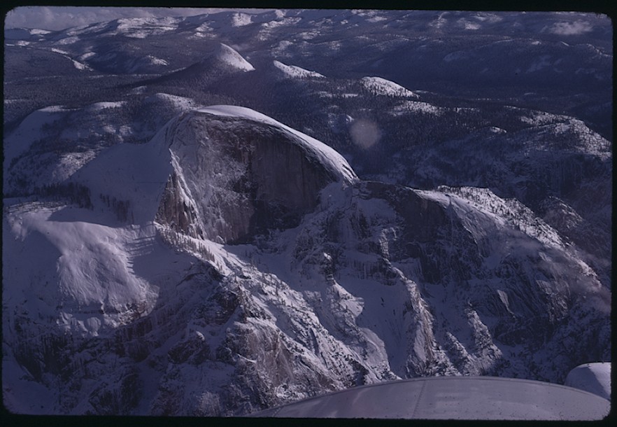 Face of Half Dome Aerial View
