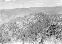 #2 of eight views from Pinoche Peak, as a possible location for a fire lookout. The 8 views make a 360 degree picture.