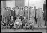Horace Albright & group at Mt. Bullion. Chas. Adair-ranger in front row. Horace Albright directly behind Adair.