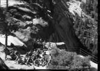 Lt. Bowland and group of 3rd Special Engineer Brigade from Fort Ord, at the top of Nevada Fall.