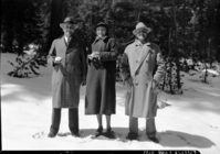 Col. Miller, Mrs. Cooksey & Major Cooksey. (Col. Thomson's personal negative.)