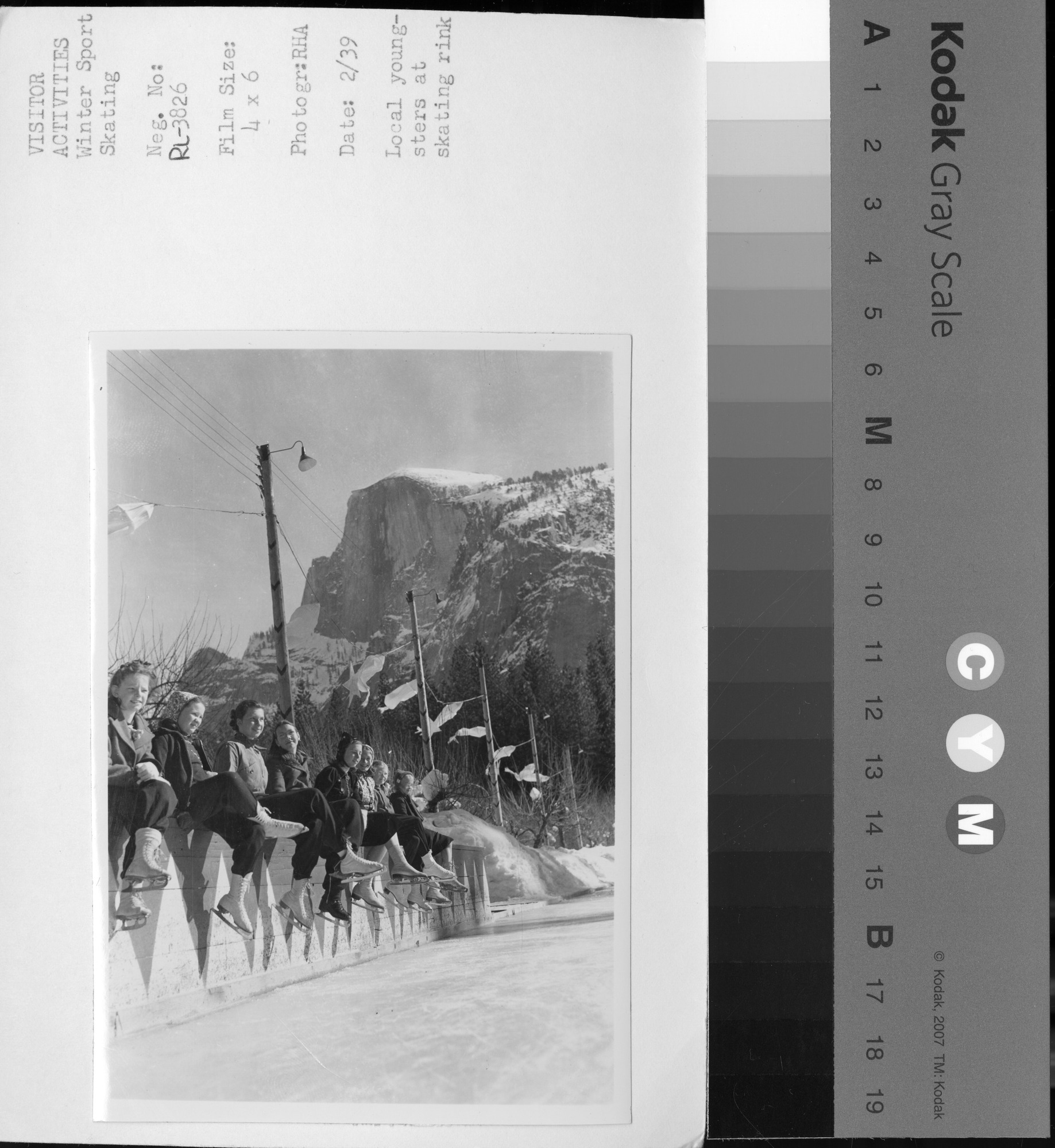 Local youngsters at skating rink