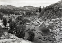 Lake on Red Peak Pass Trail north of Clark Range.