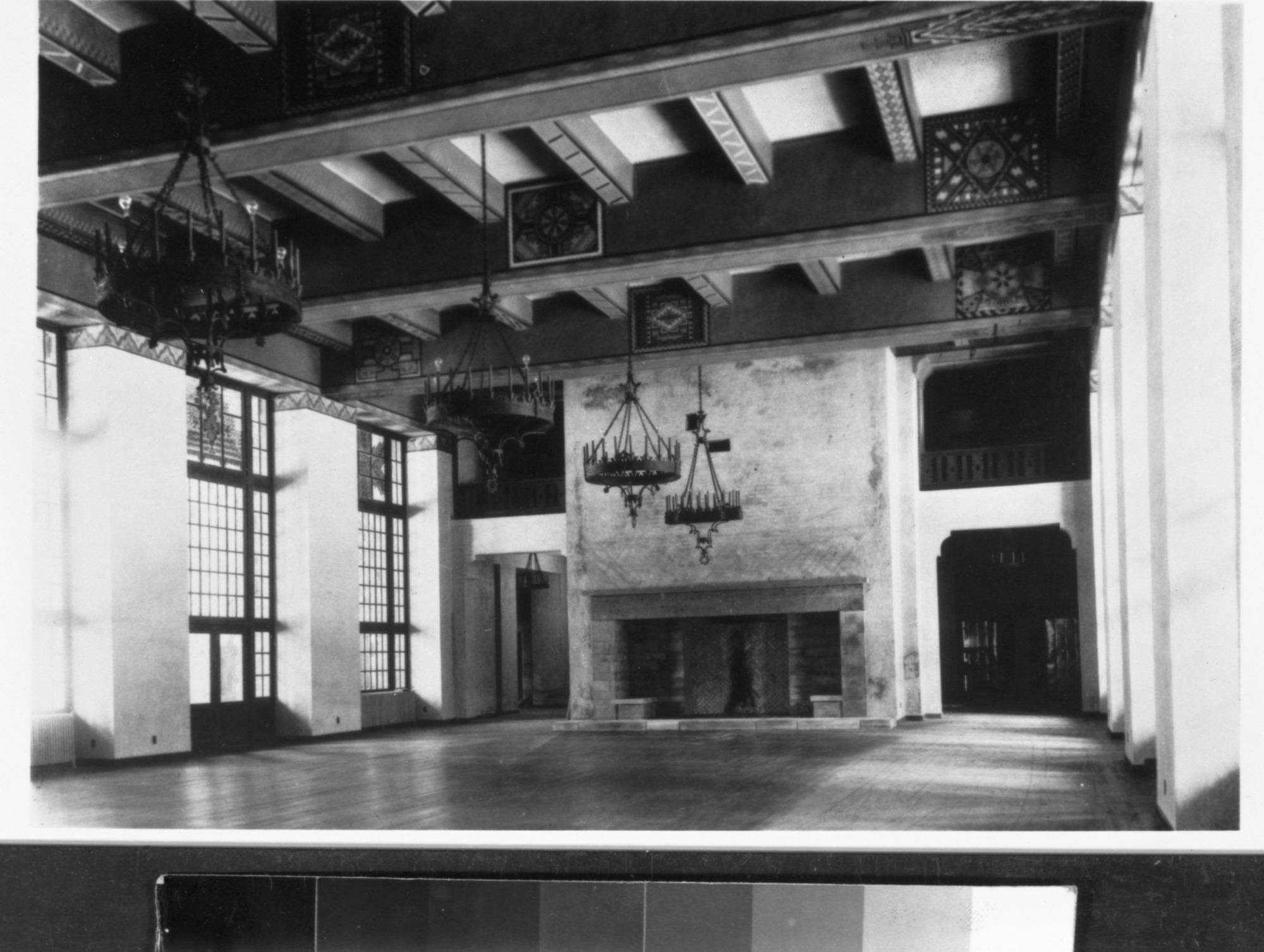 Interior of the Great Lounge before furnishings. Copied February 8, 1985 by Michael Dixon from Y.P. & C. Co. Archives.