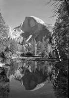 Half Dome & Merced River in the Fall.