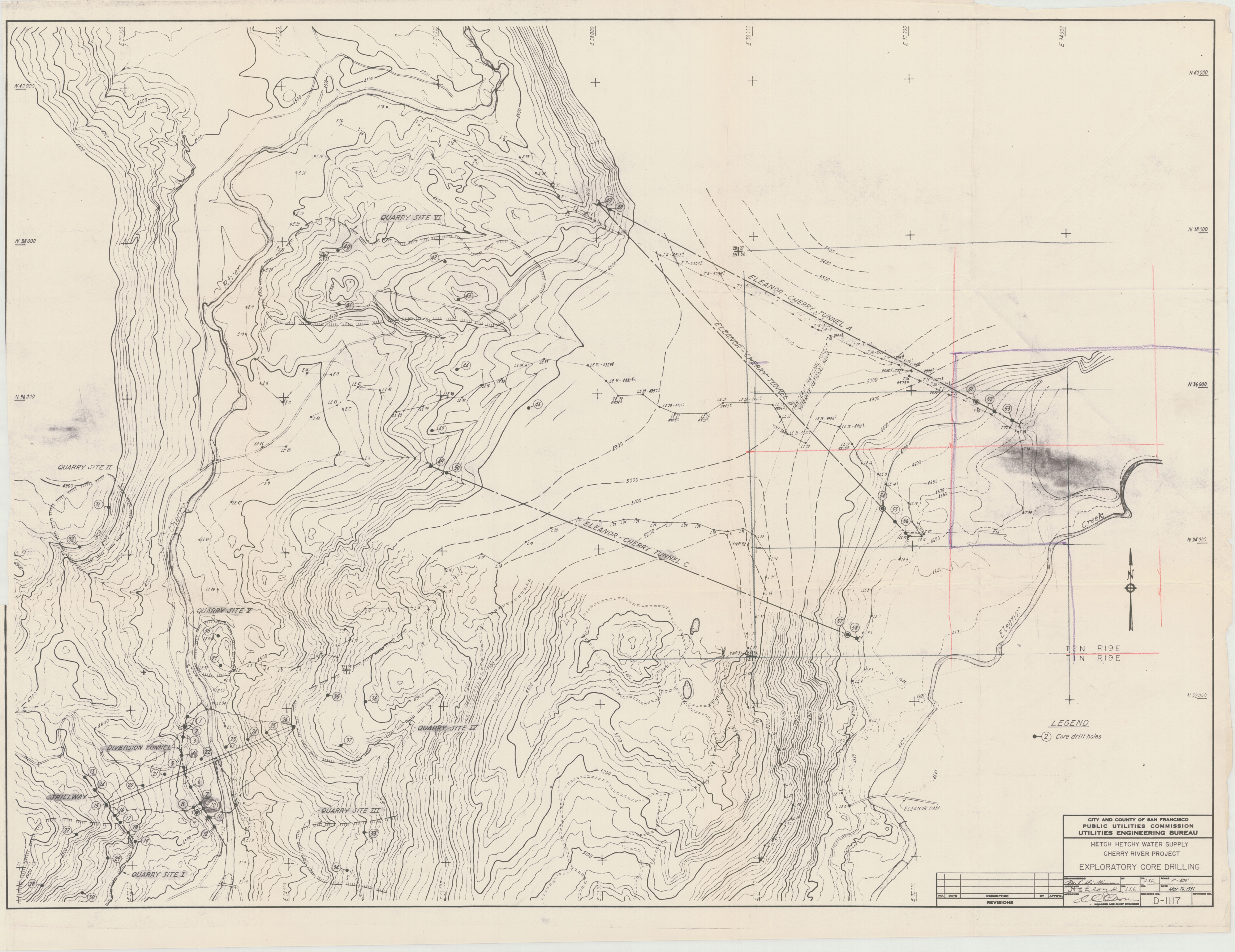 Hetch Hetchy Water Supply Cherry River Project Exploratory Core Drilling