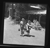 Mr. and Mrs. Richard Dix at the Ahwahnee Hotel, Yosemite Valley
