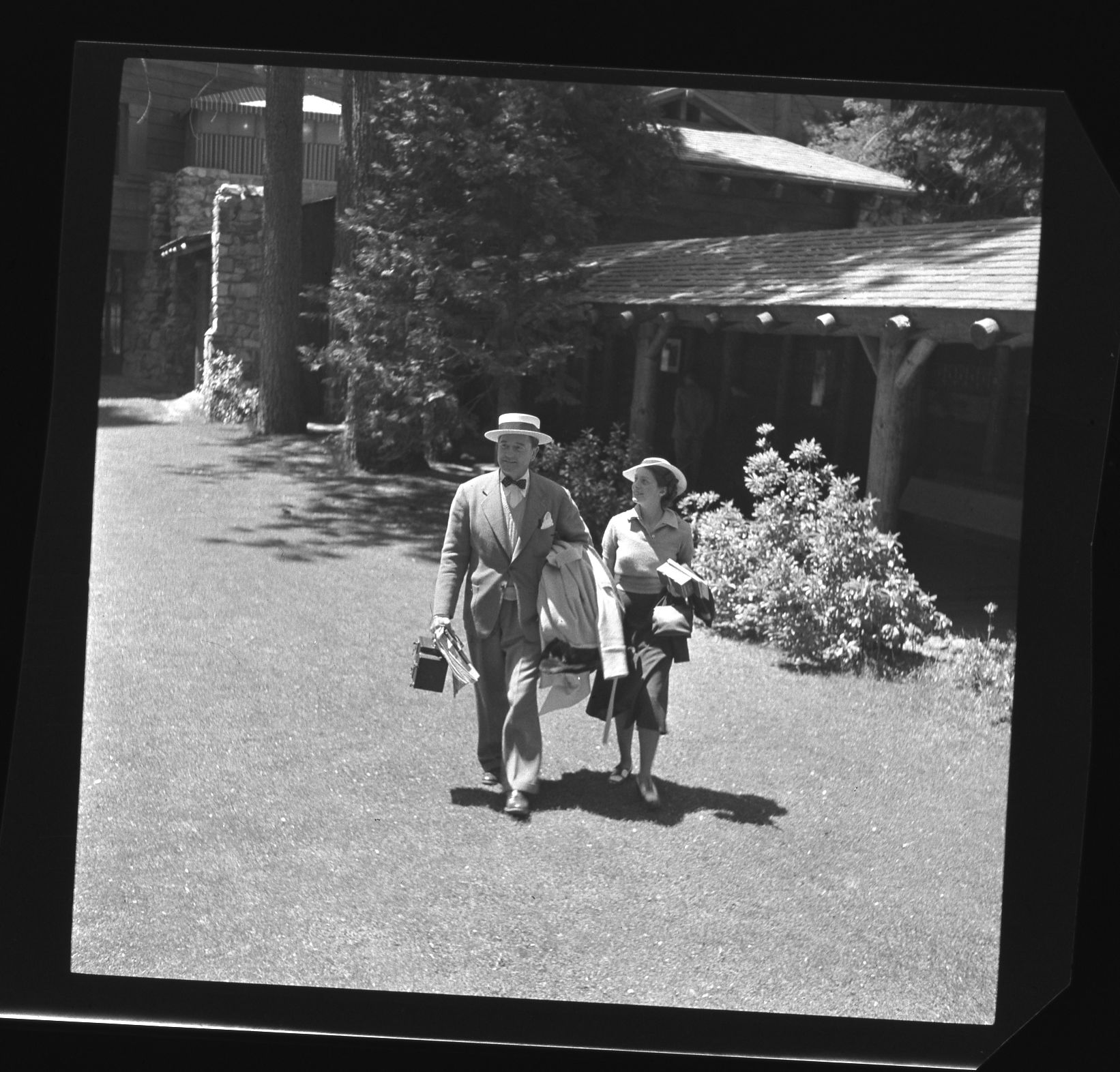 Mr. and Mrs. Richard Dix at the Ahwahnee Hotel, Yosemite Valley