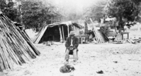 Capt. Paul and his old woman in Yosemite, oldest Native American in Valley at that time. Fiske photo #5929 about 1887. He was buried at Bull Creek, according to Le-Me, 1940