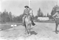 Mrs. Charles McNally-Ranger at Tuolumne Meadows.