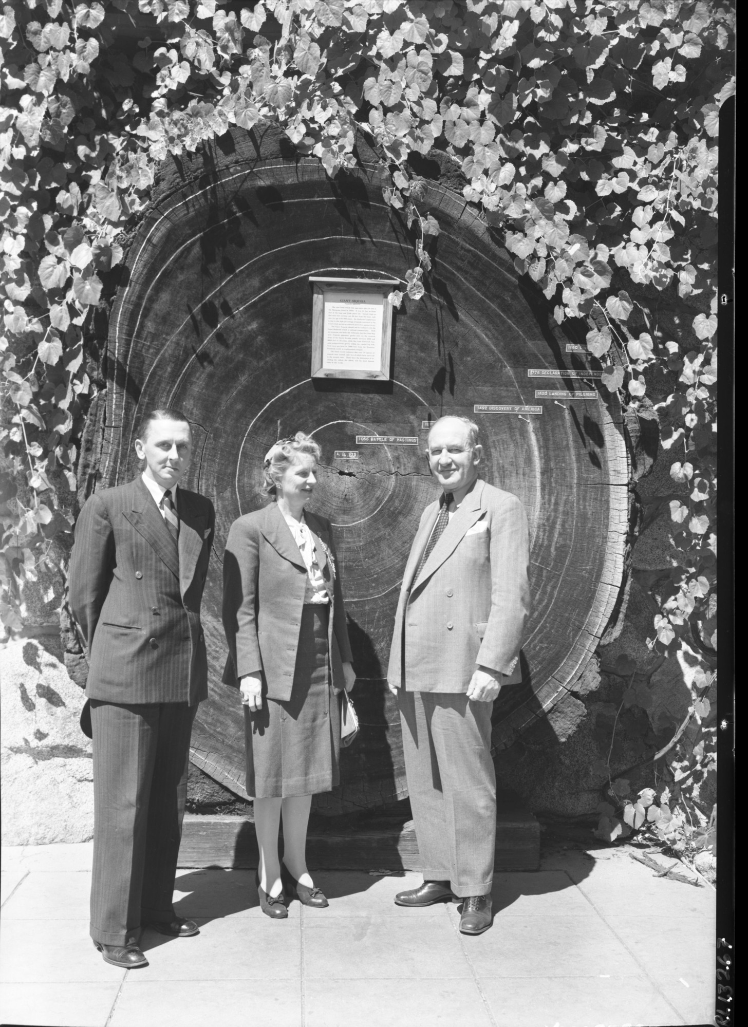 Premier "Billy" McKell, Mrs. McKell, & aide. (R-L) of New South Wales, Sydney, Australia