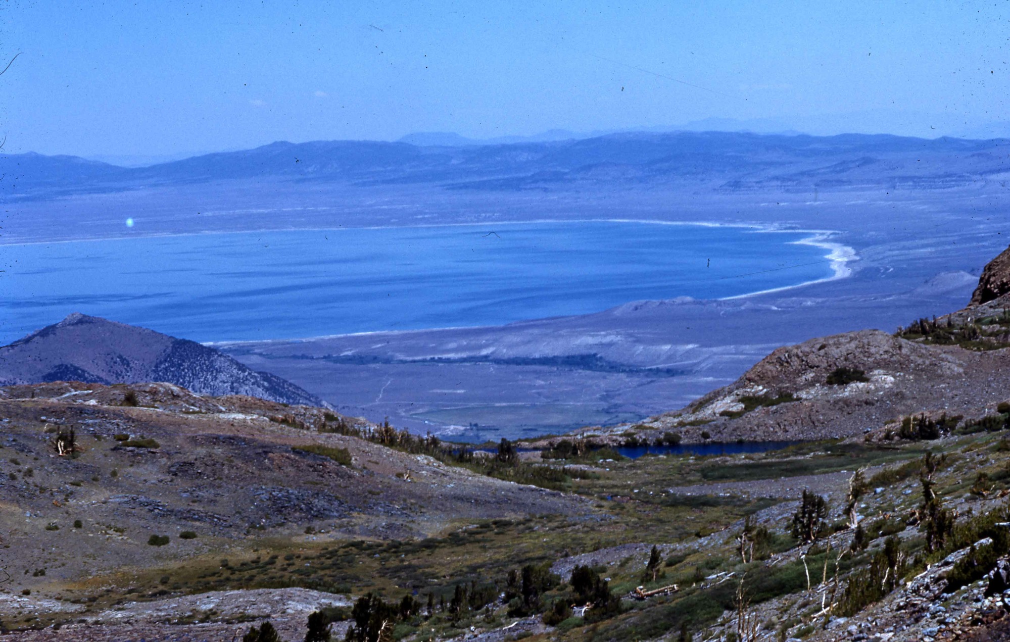 Mono Lake, Sardine Lake, from old mine at Mono Pass