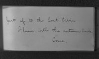 Autograph of Cosie Hutchings in the autograph book of Nellie & Dorothy Atkinson. Copied October 1980 by Michael Dixon.