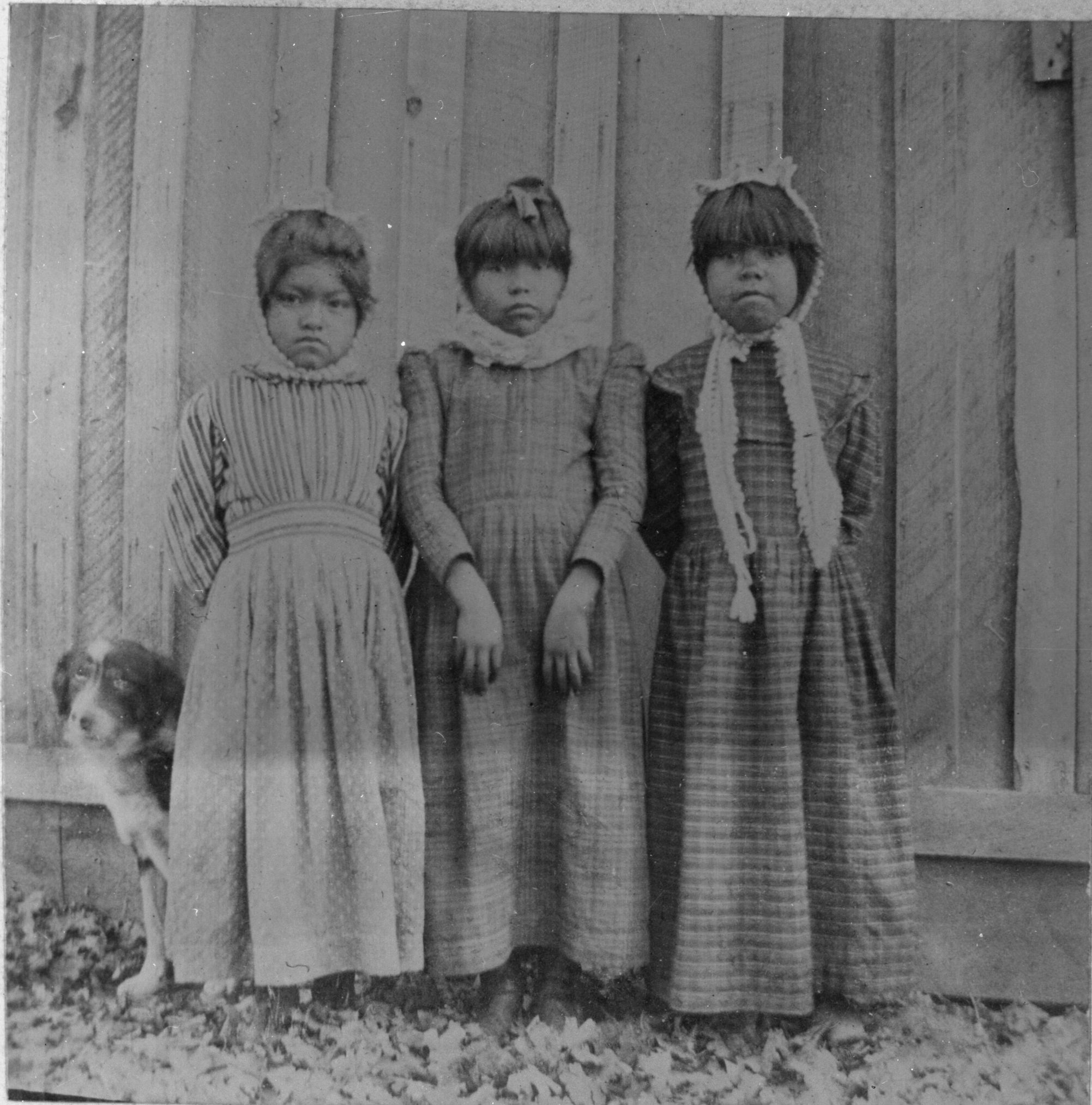 L to R: Bessie Jacobs, Jessie Westfall & Lizzie Ronne. Ahwahnee, CA.