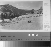 Sta. 836*50. Look south showing Half Dome, Clouds Rest, Mt. Watkins.
