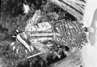 Chief Le-me (Chris Brown) in Miwok ceremonial dress.