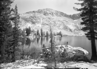 Upper Chain Lake with Gale Peak in background.