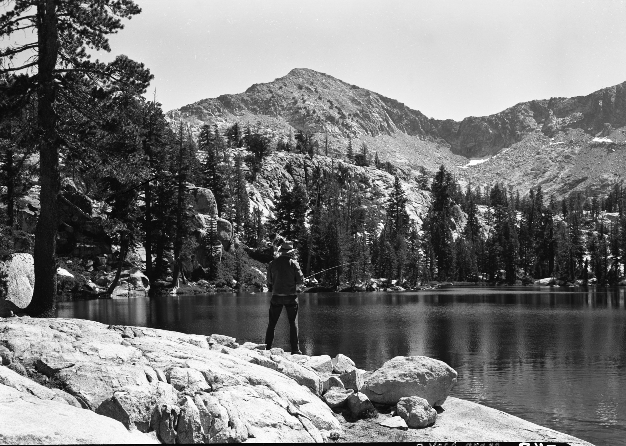 Fishing in Chain Lake.