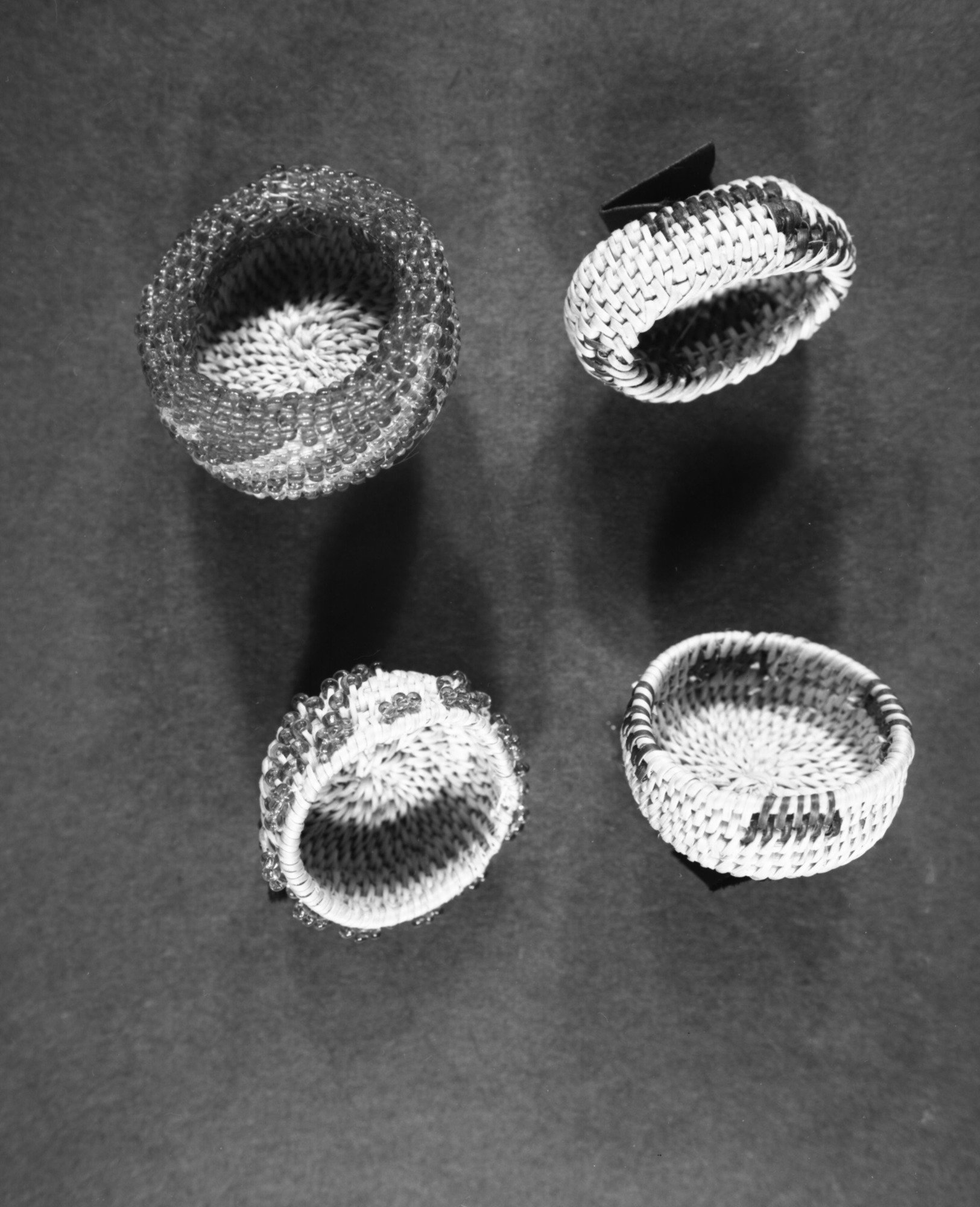 Miniature baskets made by Julia Parker for Supt. Arnberger.
