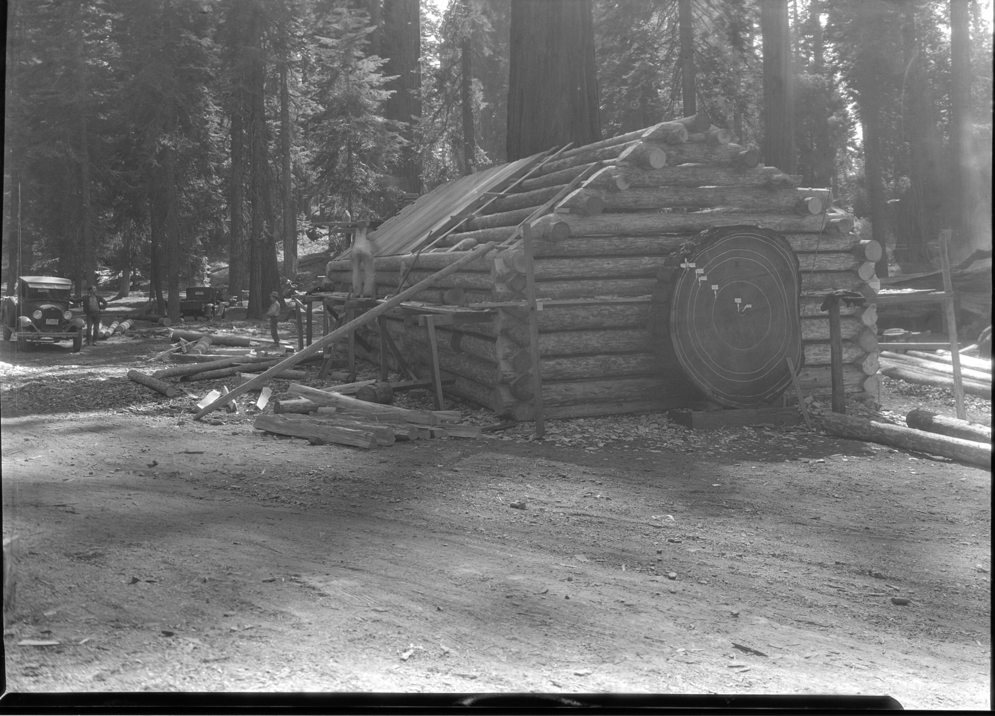Construction of Mariposa Grove Museum